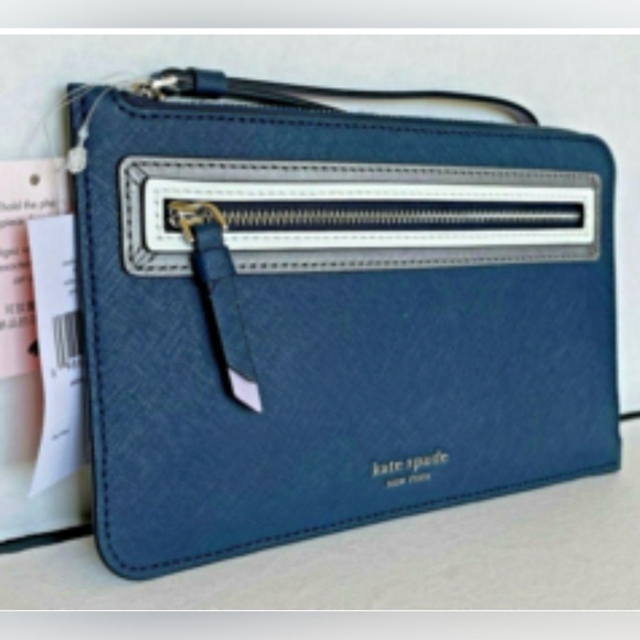 Kate Spade Reiley Shadow Anchor Medium Wristlet NWT Fits a phone - Picture 1 of 11